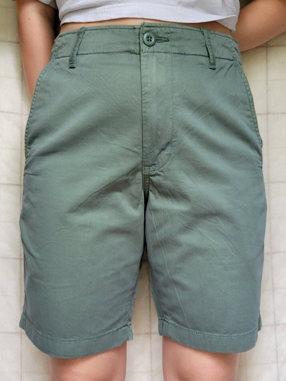 UNIQLO Green Chino Shorts